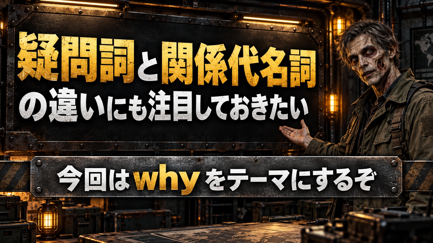 疑問詞と関係代名詞 / の違いにも注目しておきたい / 今回はwhyをテーマにするぞ